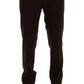 Dolce & Gabbana Purple Wool Stretch Formal Pants
