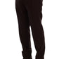 Dolce & Gabbana Purple Wool Stretch Formal Pants