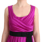 Dolce & Gabbana Pink Silk Stretch Shift Long Dress