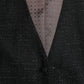 Dolce & Gabbana Black Brown Silk Waistcoat Dress Formal Vest