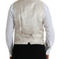 Dolce & Gabbana Off White Cotton Waistcoat Dress Formal Vest