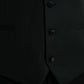 Dolce & Gabbana Black Wool Waistcoat Dress Formal Vest