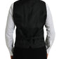 Dolce & Gabbana Black Wool Waistcoat Dress Formal Vest