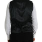 Dolce & Gabbana Black Wool Waistcoat Dress Formal Vest