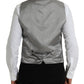 Dolce & Gabbana Light Gray Wool Formal Dress Waistcoat Vest