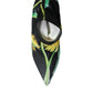 Dolce & Gabbana Black Floral Jersey Stretch Ankle Boots Shoes