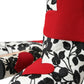 Dolce & Gabbana White Floral Hearts Leather High Boots Shoes