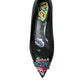 Dolce & Gabbana Black Leather BOOM Patch Heels Pumps Shoes
