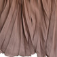 Dolce & Gabbana Brown Polyester Pleated High Waist Midi Skirt