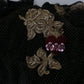 Dolce & Gabbana Black Gold Crystal Heart A-line Dress