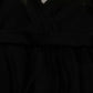Dolce & Gabbana Black Mesh Pleated Mini Silk Blend Dress