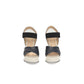 Cerruti 1881 Blue Calfskin Women Sandal