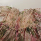 Dolce & Gabbana Multicolor Floral Print Long Maxi Gown Dress