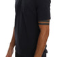 Daniele Alessandrini Blue Cotton V-neck T-Shirt