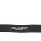 Dolce & Gabbana Red Leather Silver Metal Buckle Belt Men