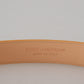 Dolce & Gabbana Beige Exotic Leather Gold Metal Buckle Belt