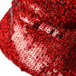 Dolce & Gabbana Red Sequined Nylon Bucket Hat Men