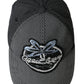 Dolce & Gabbana Black Cotton Embellished Baseball Hat Men