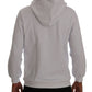 Daniele Alessandrini White Pullover Hodded Cotton Sweater