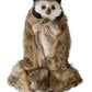 Dolce & Gabbana Brown Owl Faux Fur Whole Head Cap Hat