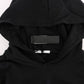 Daniele Alessandrini Black Gym Casual Hooded Cotton Sweater