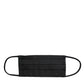 Dolce & Gabbana Black 100% Silk Adjustable Necktie Face Mask