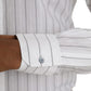 Dolce & Gabbana Black White Striped Formal Dress GOLD Shirt