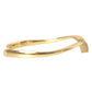 Nialaya Arched Wing Cuff Skyfall Gold CZ 925 Bracelet