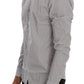 Frankie Morello White Blue Check Casual Cotton Regular Fit Shirt