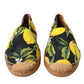Dolce & Gabbana Multicolor Lemon Slip On Espadrilles Shoes