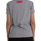 Dolce & Gabbana Gray Cotton L'Amore E'Bellezza Top T-shirt