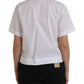 Dolce & Gabbana White Collared Short Sleeve Polo Shirt Top