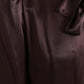 Dolce & Gabbana Brown Ascot Collar Long Sleeve Top Blouse