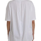 Balenciaga White Cotton Crew Neck Short Sleeves T-shirt