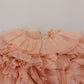Dolce & Gabbana Pink Ruffles Long Sleeves Pullover Sweater
