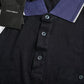 Dolce & Gabbana Polo Navy Blue Collared Silk Men T-shirt