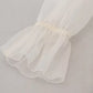 Dolce & Gabbana White Ascot Collar Long Sleeves Blouse Top