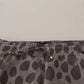 Dolce & Gabbana Gray Leopard Print Sweatpants Jogger Pants
