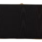 Dolce & Gabbana Black Silk Gold Frame Clutch Evening Party Purse Bag