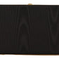 Dolce & Gabbana Black Silk Gold Frame Clutch Evening Party Purse Bag