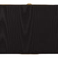 Dolce & Gabbana Black Silk Gold Frame Clutch Evening Party Purse Bag