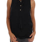 Versace Jeans Black Sleeveless Viscose Blouse Top
