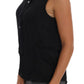 Versace Jeans Black Sleeveless Viscose Blouse Top