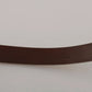Dolce & Gabbana Cream Beige Gold Buckle Waist Leather Belt
