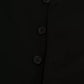 Dolce & Gabbana Black Solid STAFF Slim Fit Waistcoat Vest