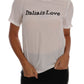 Dolce & Gabbana White Silk ITALIA IS LOVE Blouse T-shirt