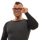 Ermenegildo Zegna Gray Acetate, Wood & Horn Glasses (Frames)