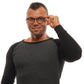 Ermenegildo Zegna Gray Plastic Glasses (Frames)