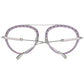 Tod's Purple Metal & Leather Glasses (Frames)