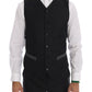 Dolce & Gabbana Gray Wool Double Breasted 3 Piece Suit